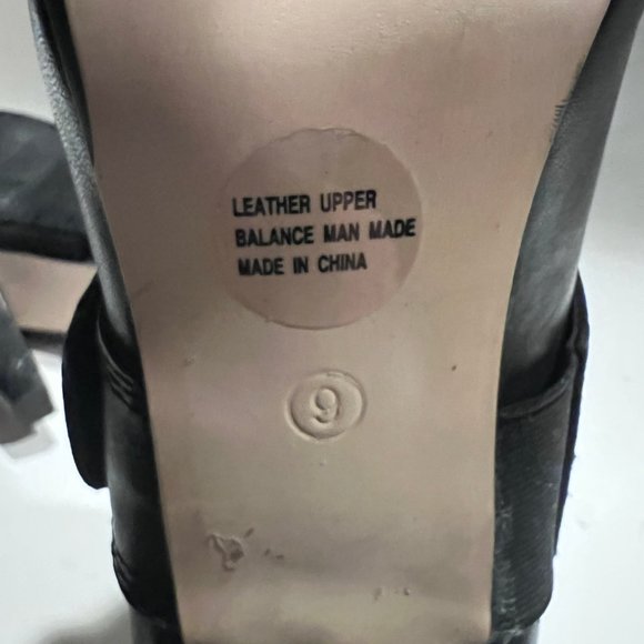 Seychelles Womens Black Almond Toe Leather Hook and Loop High Heel Bootie Size 9 - Picture 10 of 11